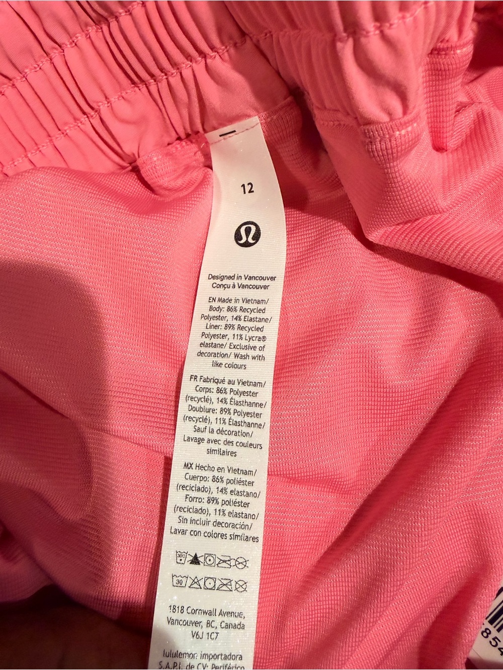 lululemon athletica Women's Coral Pink Athletic Shorts